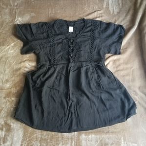Boutique boho black top NWOT